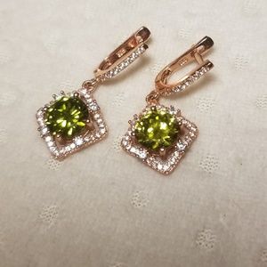 Gold plated sterling silver earrings
